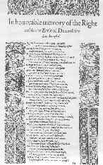 To the Earle of Deuonshire