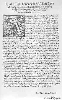 To William Earle of Darby